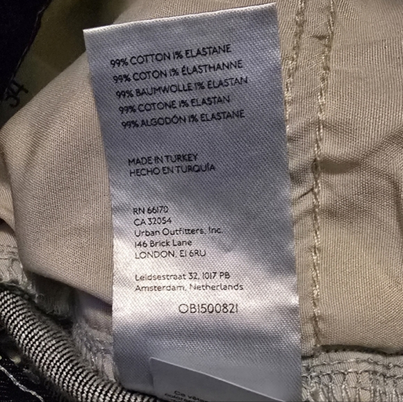 🆕️Urban Outfitters BDG Low Rise Flare Jeans Women’s Size 34 Dark Wash Print NWT - Picture 8 of 8